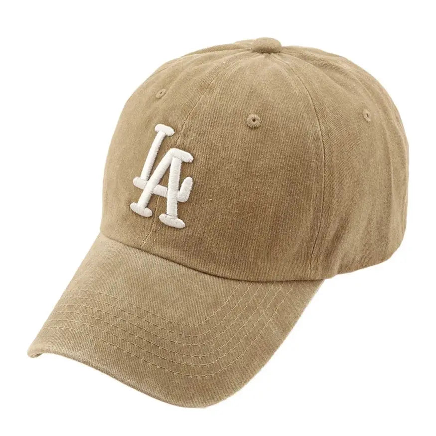 LA Embroidery Pigment Baseball Cap