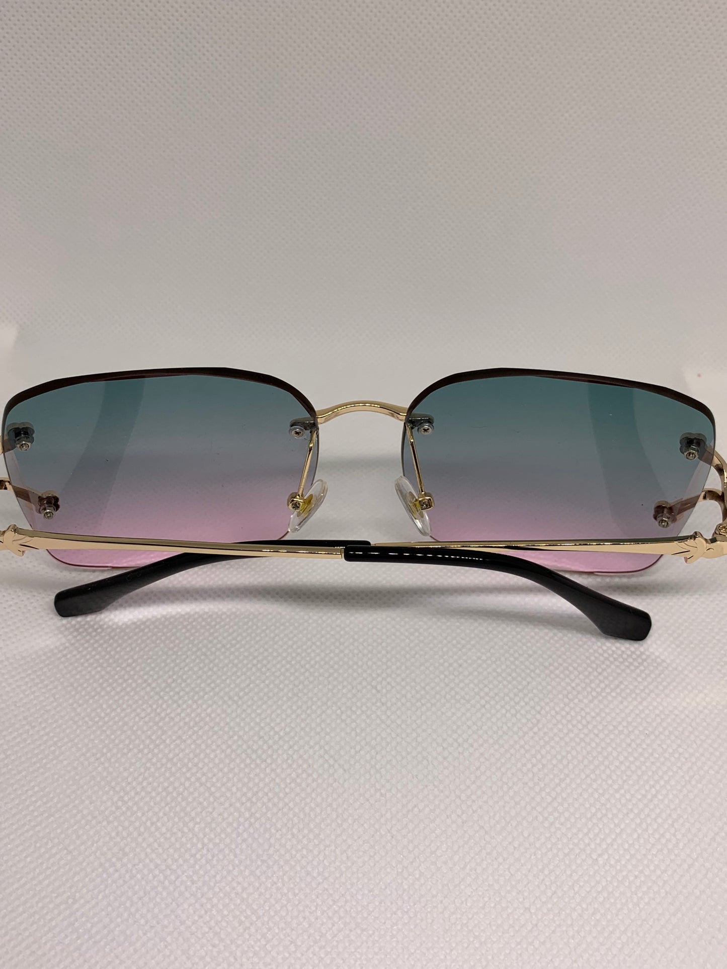 Two Tone Frameless Sunglasses