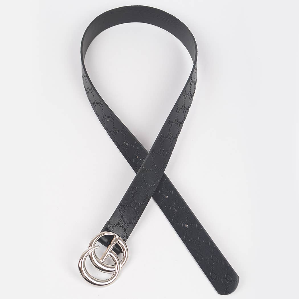 CG Buckle Embossed Belt