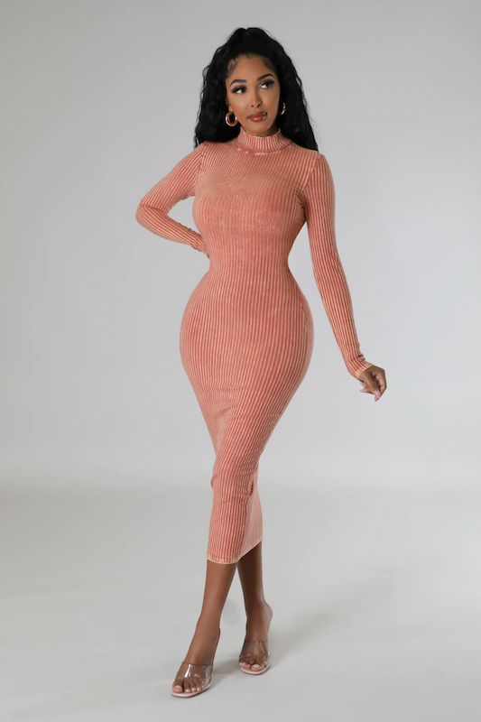 Millie Mineral Wash Midi Dress