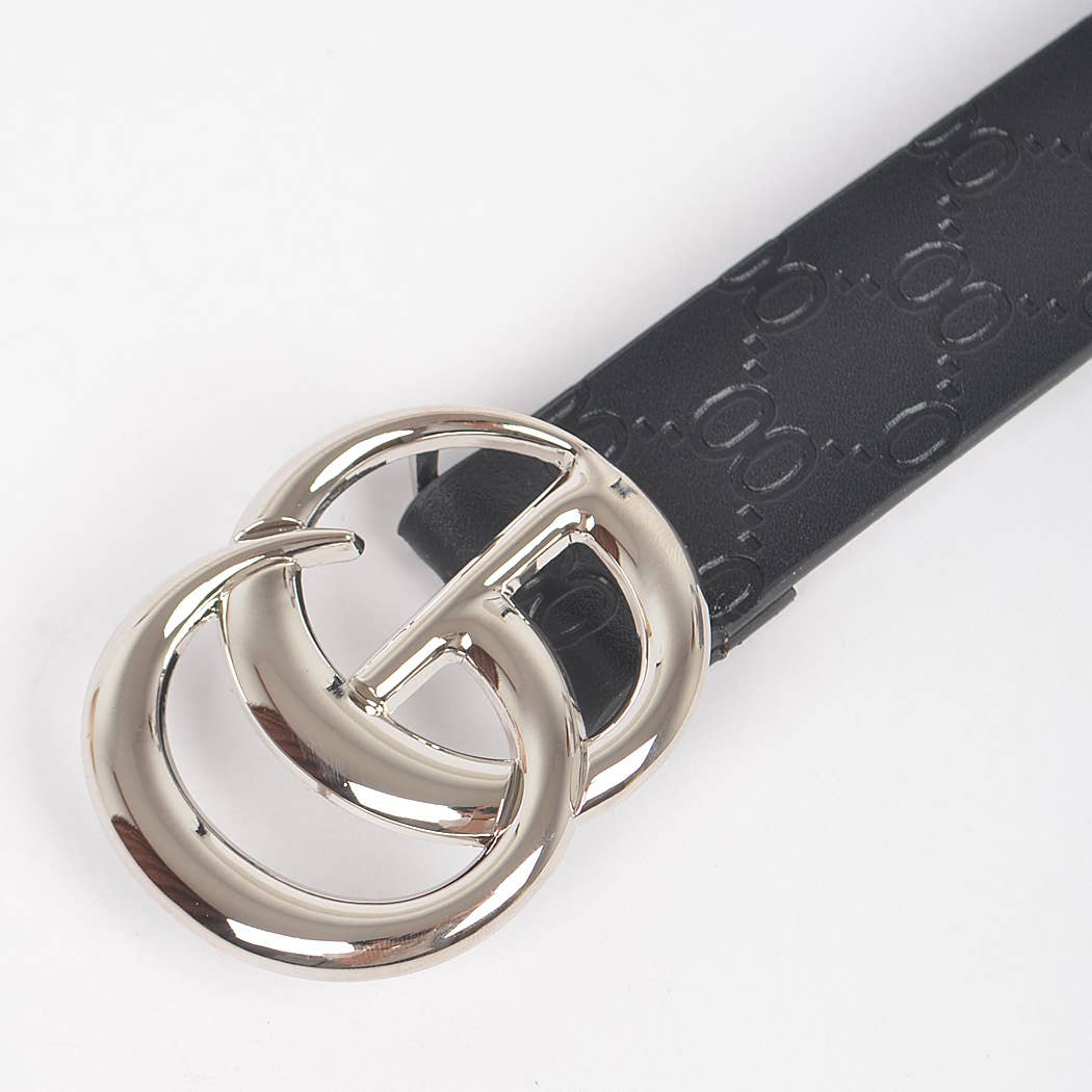 CG Buckle Embossed Belt