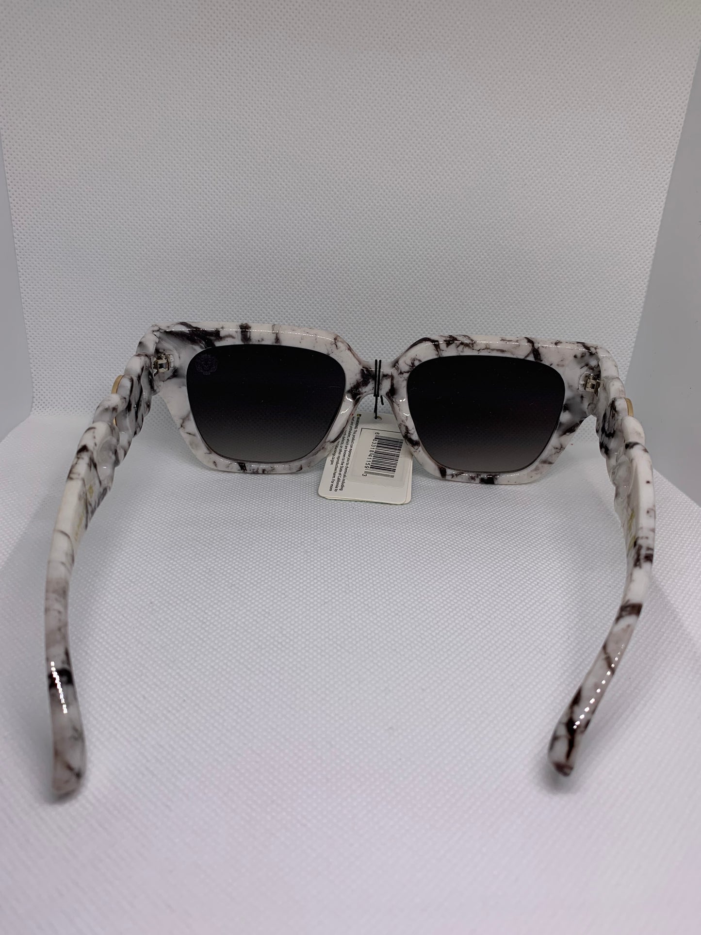 White Marble Chain Square Sunglasses