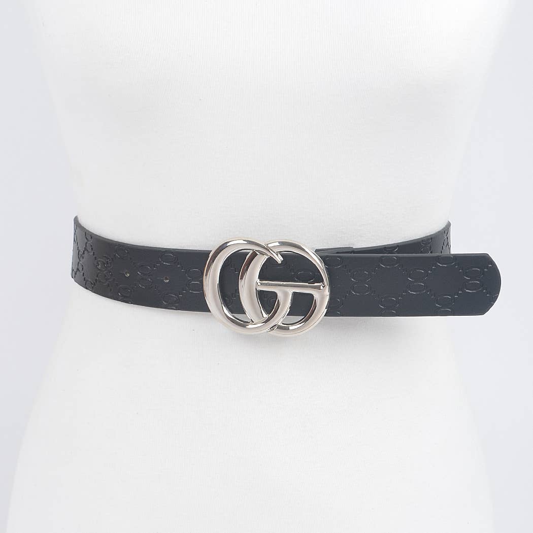 CG Buckle Embossed Belt