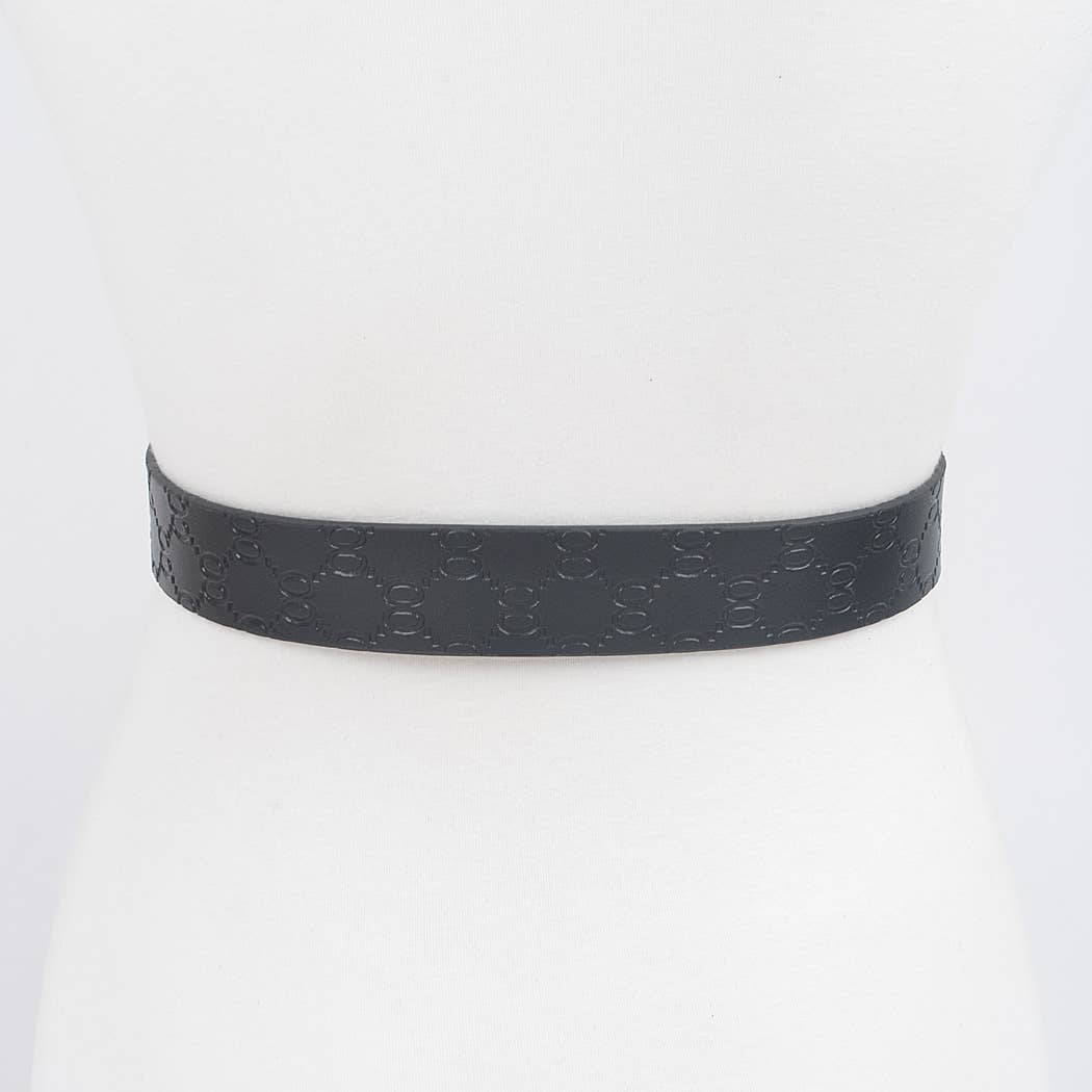 CG Buckle Embossed Belt