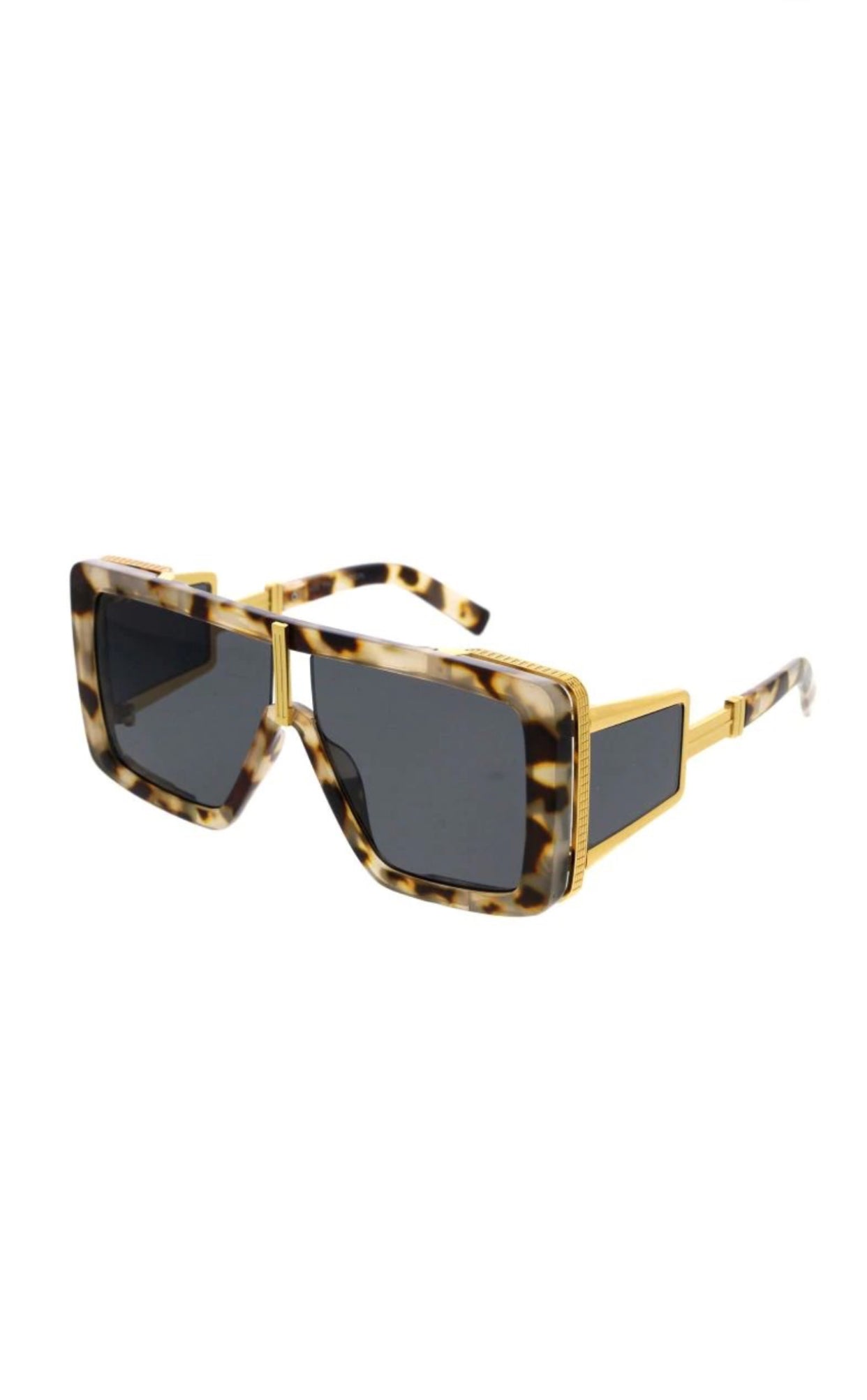 Large Rectangular Flat Top Sunglasses