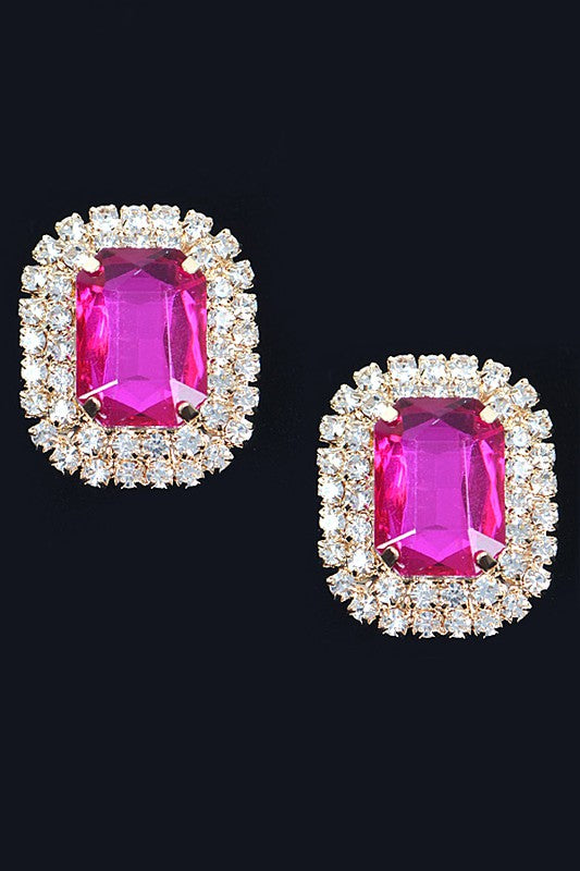 Rhinestone Stud Earring