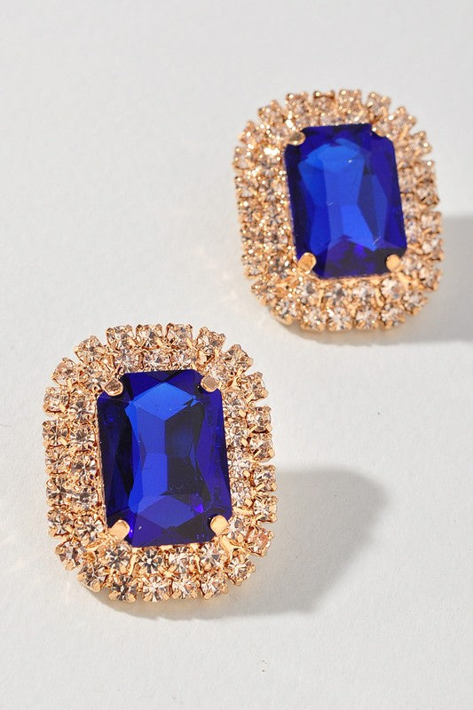 Rhinestone Stud Earring
