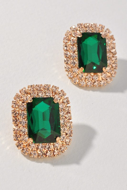 Rhinestone Stud Earring