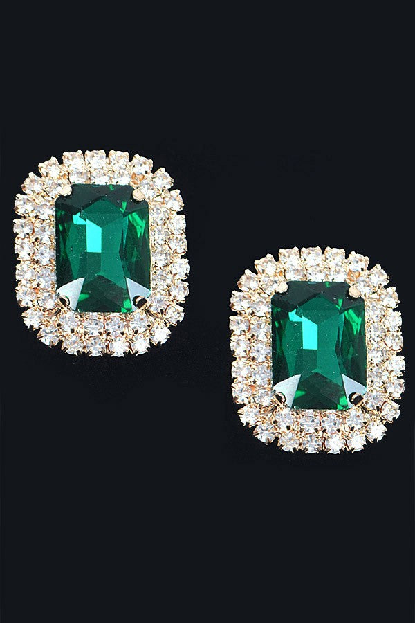 Rhinestone Stud Earring