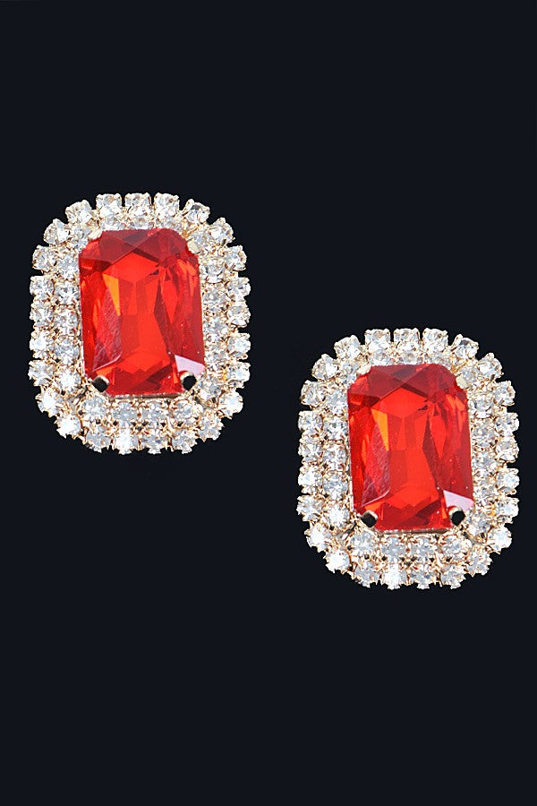 Rhinestone Stud Earring