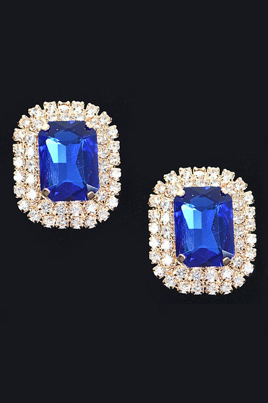 Rhinestone Stud Earring