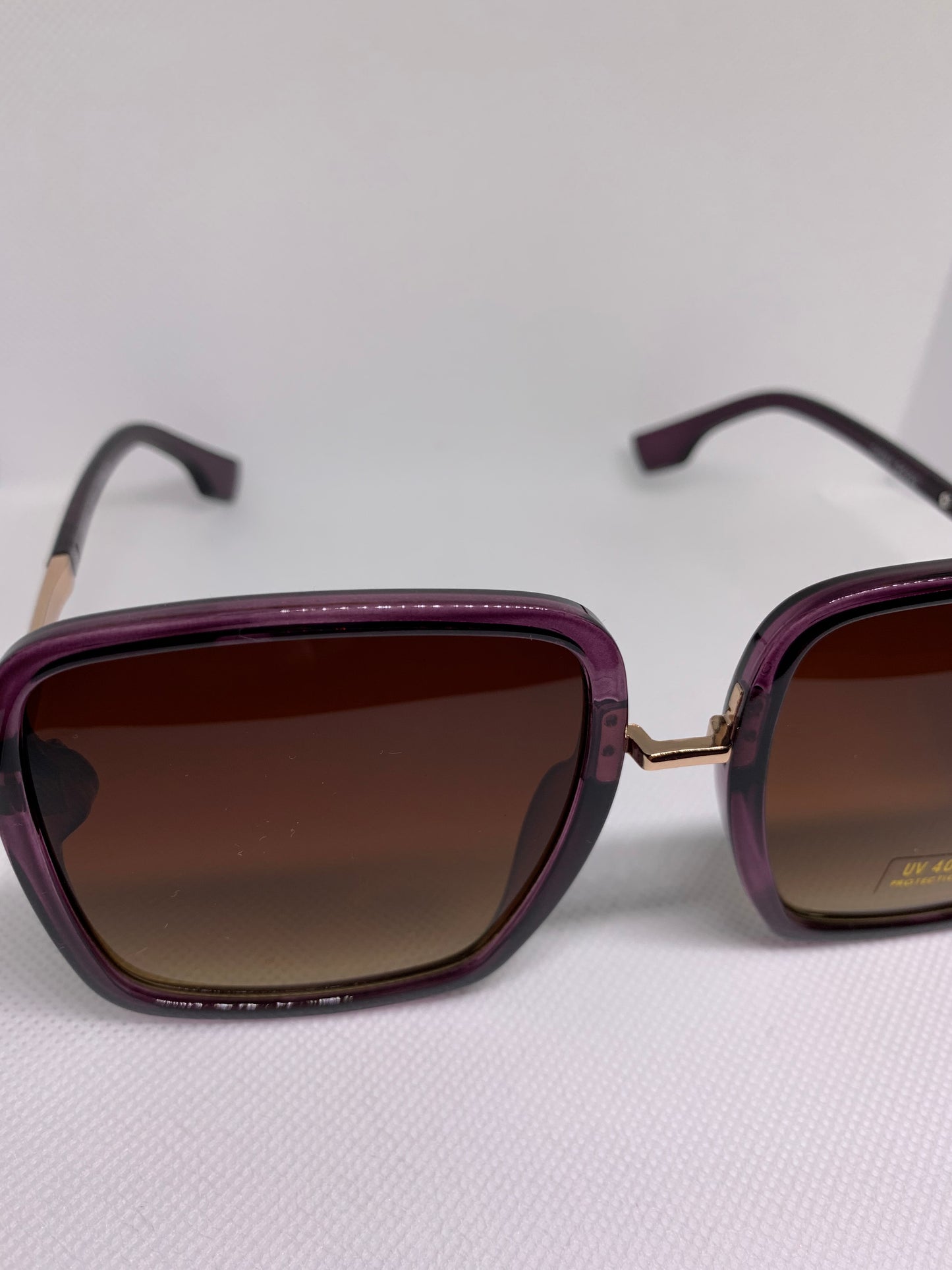 Purple Rounded Sunglasses