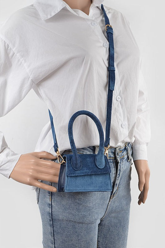 Denim Mini Clutch