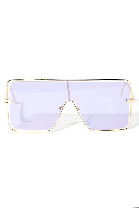 Oversized Color Lens Sunglasses