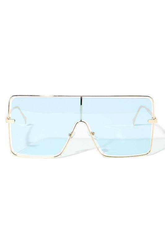 Oversized Color Lens Sunglasses