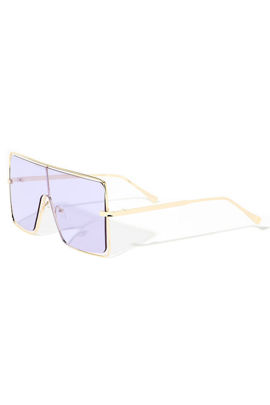 Oversized Color Lens Sunglasses