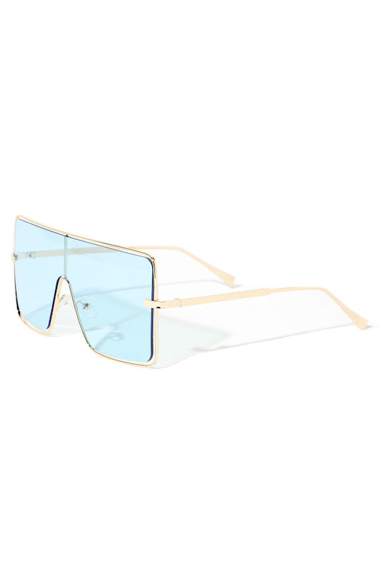 Oversized Color Lens Sunglasses