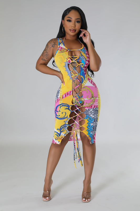 3 Piece Printed Swim Set
