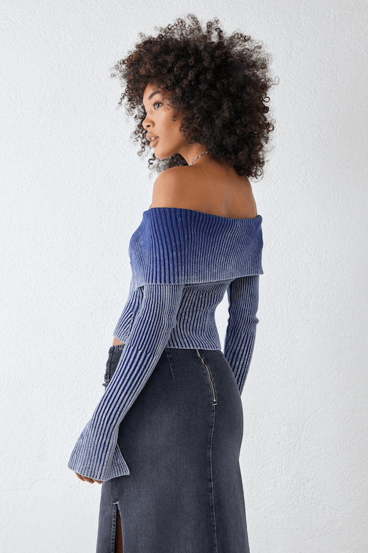 Alexis Mineral Washed Off Shoulder Top