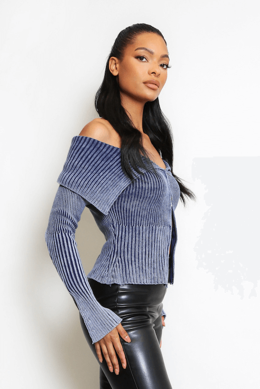 Alexis Mineral Washed Off Shoulder Top