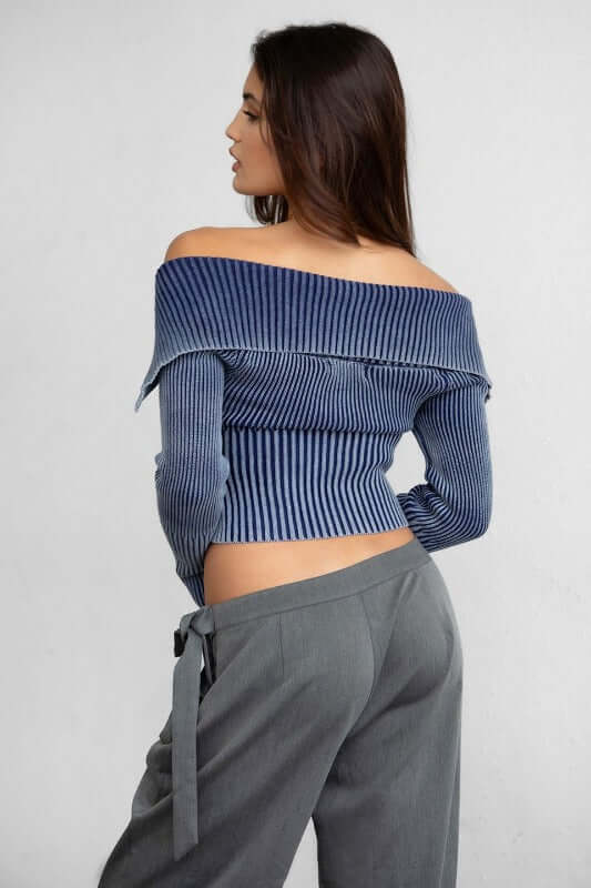 Alexis Mineral Washed Off Shoulder Top