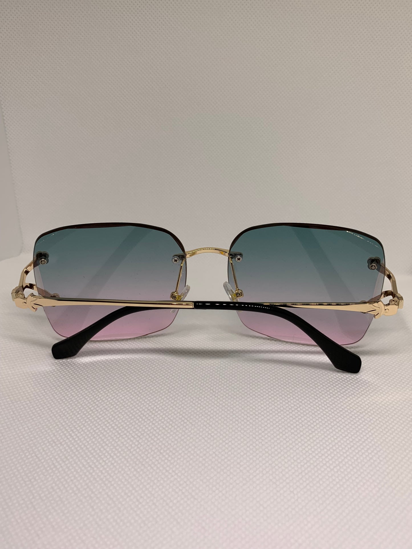 Two Tone Frameless Sunglasses