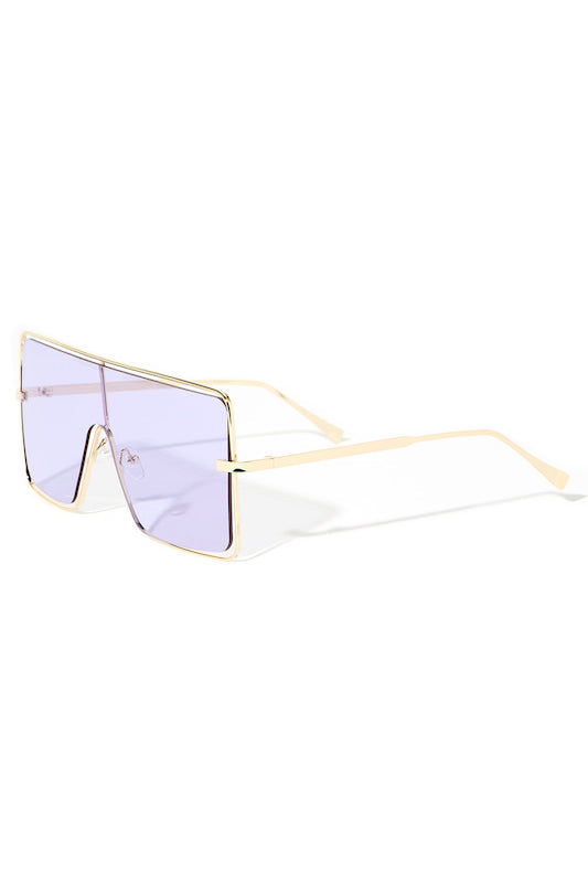 Gafas de sol con lentes de color de gran tamaño